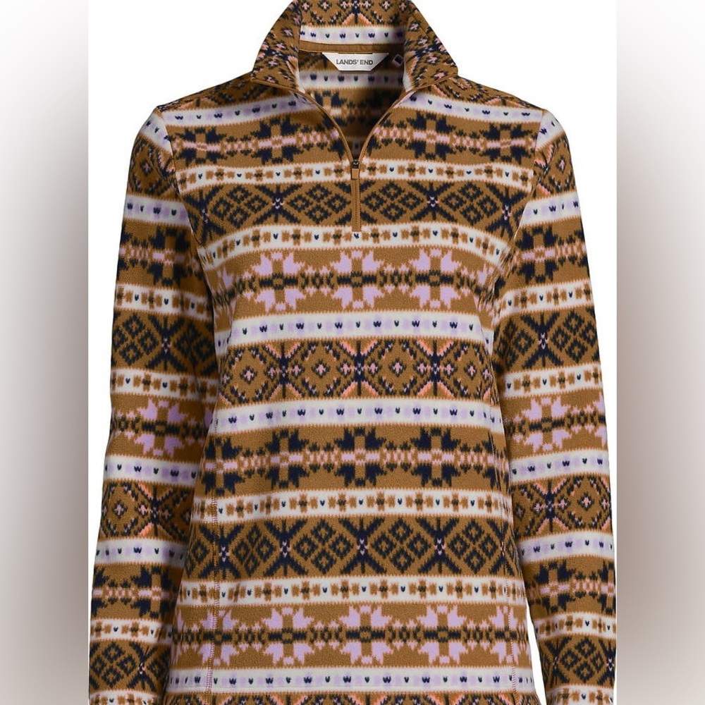 Lands’ End Anyweather Fleece Quarter Zip Pullover S/P